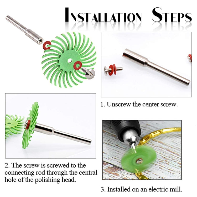 8 PCS Ivory Fruit Polishing Head Bloody Lotus Wood Carving  Nuclear Carving Slit Grinding Head, Specification:2500 Grit