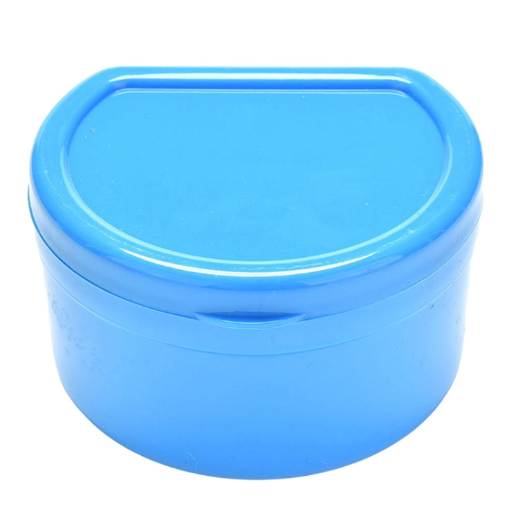 3 PCS Portable Partial Denture Storage Box Teeth Care Case Dental Tray Box(Blue)