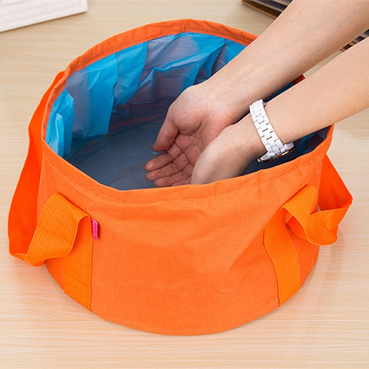 Portable Outdoor 600D Oxford Cloth Fishing Water Basin Travel Camping Washbasin Bucket Sink Bag, Color:Pink