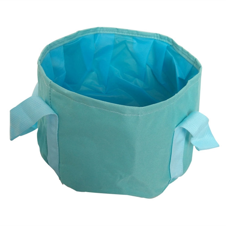 Portable Outdoor 600D Oxford Cloth Fishing Water Basin Travel Camping Washbasin Bucket Sink Bag, Color:Blue