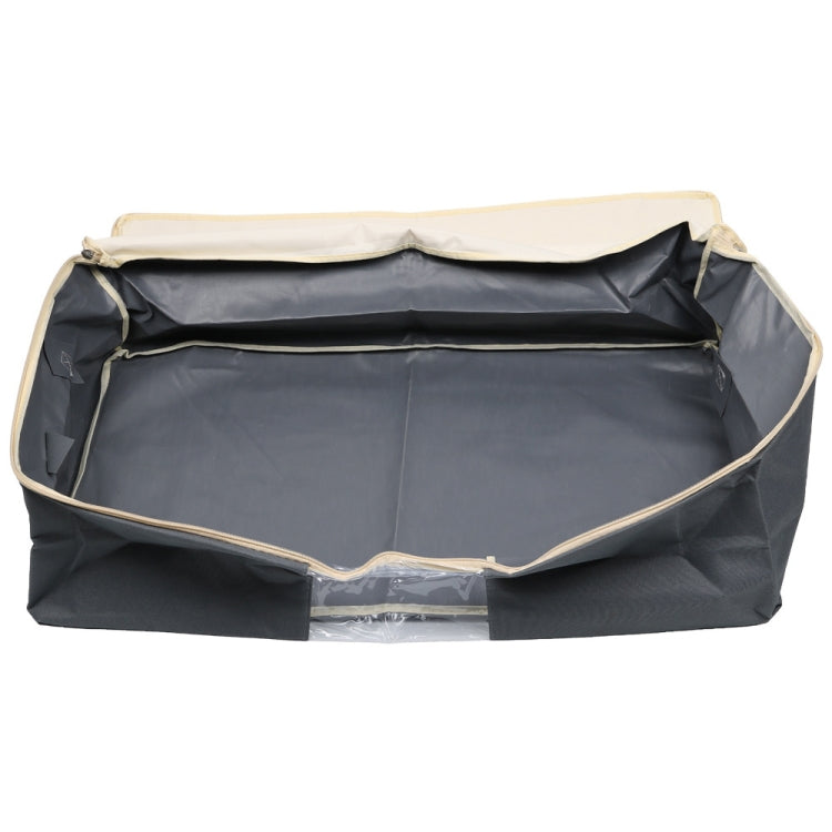 Foldable Oxford Cloth Quilt Container Blanket Clothing Organizer Waterproof Storage Bag(Brown)