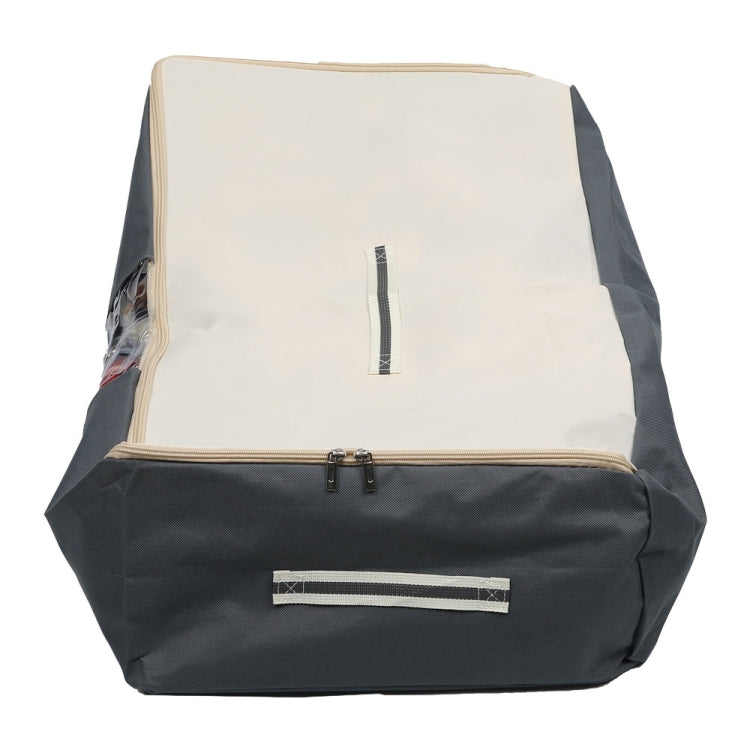 Foldable Oxford Cloth Quilt Container Blanket Clothing Organizer Waterproof Storage Bag(Brown)