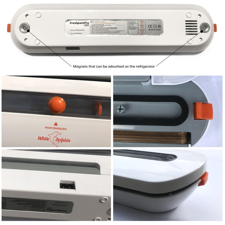 Home Kitchen Electric Vacuum Sealer Packaging Machine Including 10 Food Saver Bags