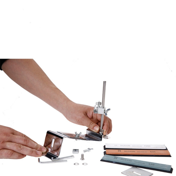Metal Fixed Angle Knife Sharpener with stones