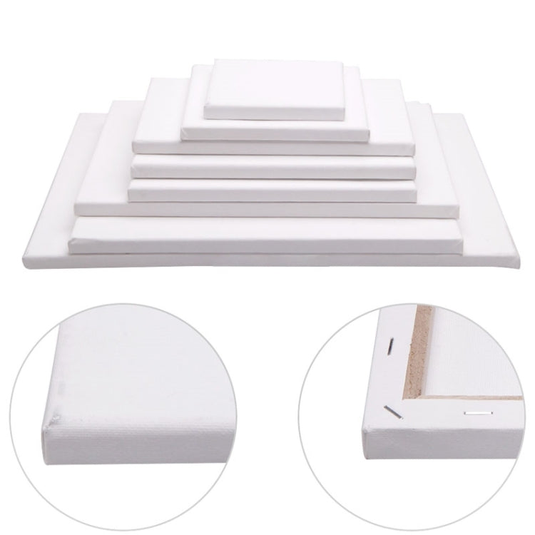 5 PCS Oil Acrylic Paint White Blank Square Artist Canvas Wooden Board Frame, 30x40cm