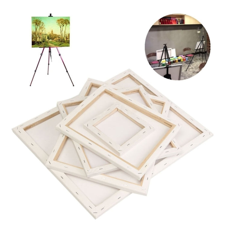 5 PCS Oil Acrylic Paint White Blank Square Artist Canvas Wooden Board Frame, 30x40cm