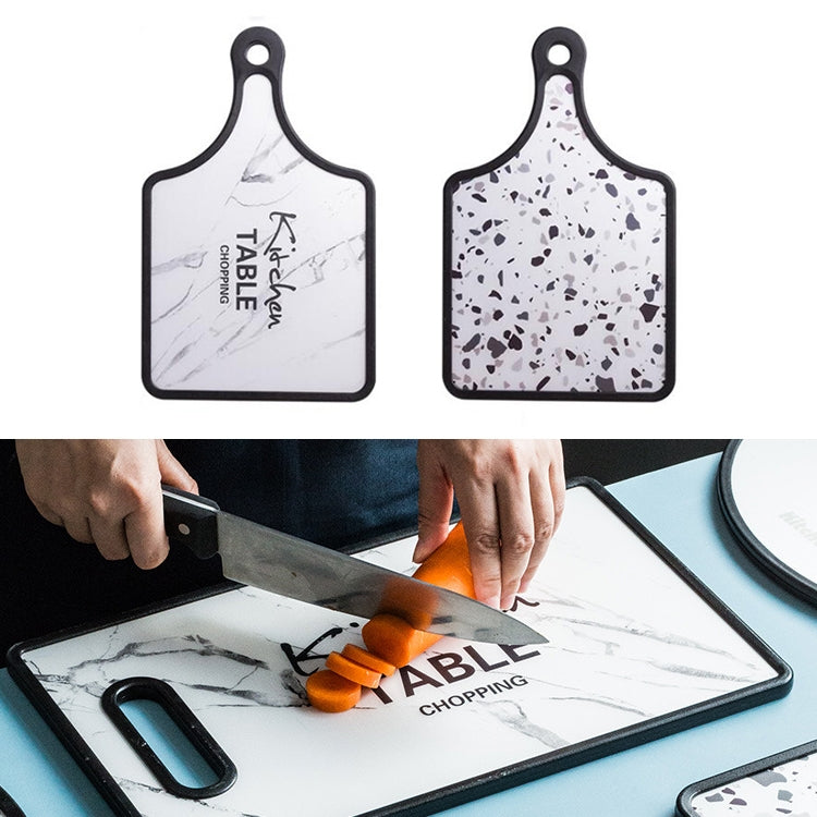 Plastic Mildew PP Small Chopping Board Household Double-sided Food Supplement Vegetable Cutting Chopping Board, Style:Handle