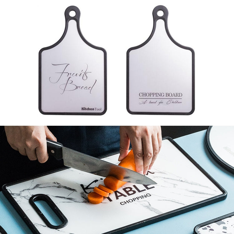 Plastic Mildew PP Small Chopping Board Household Double-sided Food Supplement Vegetable Cutting Chopping Board, Style:Handle
