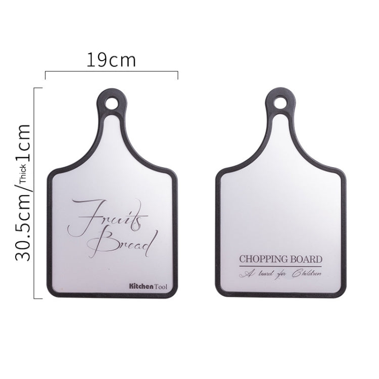 Plastic Mildew PP Small Chopping Board Household Double-sided Food Supplement Vegetable Cutting Chopping Board, Style:Handle
