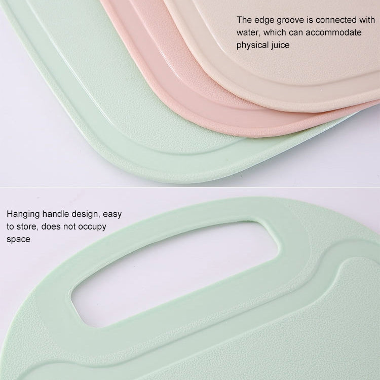 Kitchen Household Cutting Vegetables Complementary Food Rectangular Simple Trumpet Cut Fruit Cutting Board(Pink)
