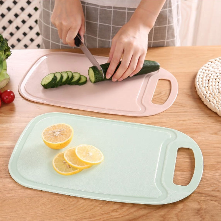Kitchen Household Cutting Vegetables Complementary Food Rectangular Simple Trumpet Cut Fruit Cutting Board(Pink)