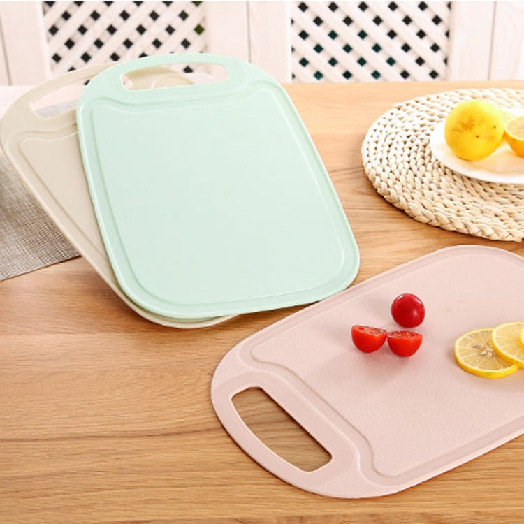 Kitchen Household Cutting Vegetables Complementary Food Rectangular Simple Trumpet Cut Fruit Cutting Board(Pink)