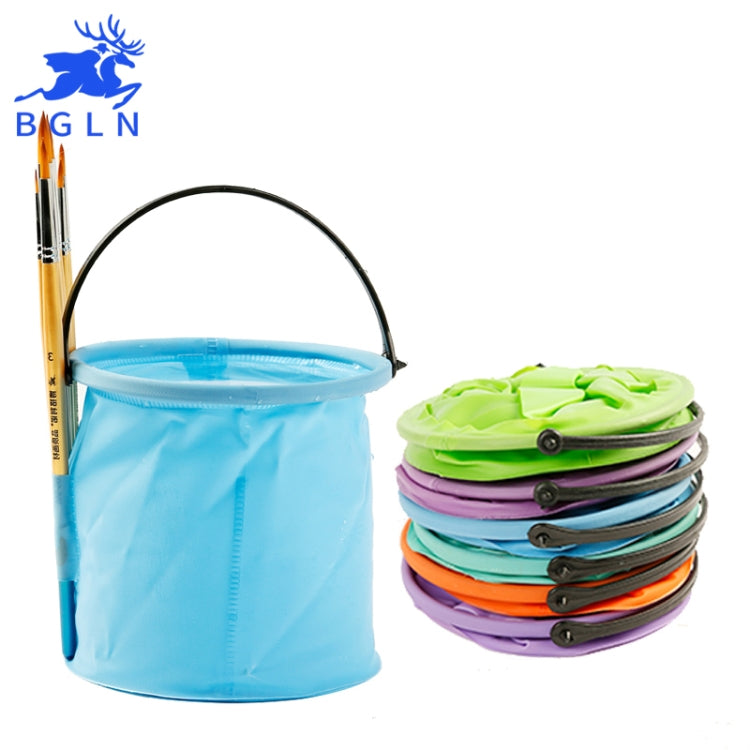 Plastic Brush Washing Bucket Washing Pen Barrel, Random Color