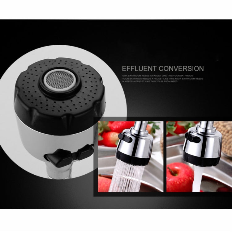 Kitchen Faucet Anti-splash Head Wash Basin Sink Universal Rotatable Faucet Full Copper Joint, Style:Hot & Cold Water