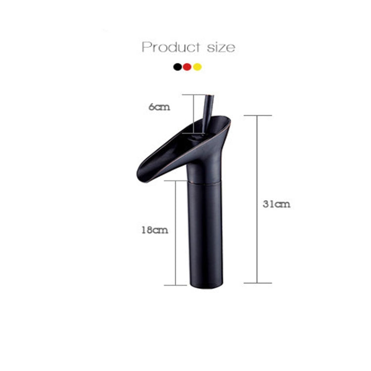 Bathroom Faucet Washbasin Waterfall Hot & Cold Faucet, Specification:84535 High Type