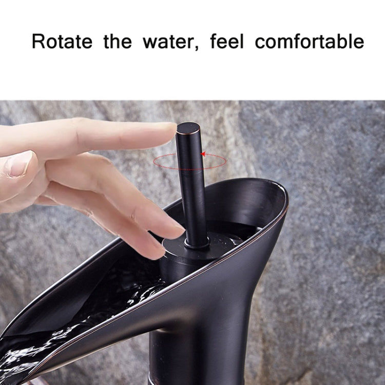Bathroom Faucet Washbasin Waterfall Hot & Cold Faucet, Specification:84535 High Type