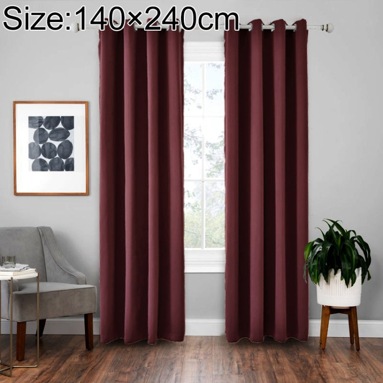 High-precision Curtain Shade Cloth Insulation Solid Curtain, Size: 140Ã—240