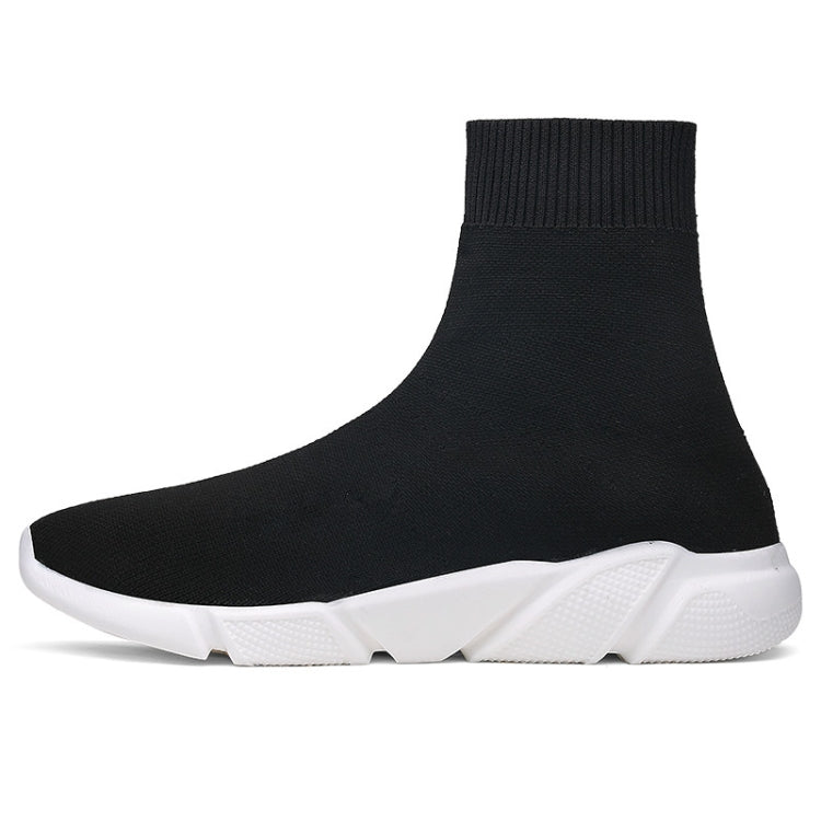 Knit Upper Breathable Sport Sock Boots Chunky Sneakers High Top Running Shoes for Men /  Women, Shoe Size:39