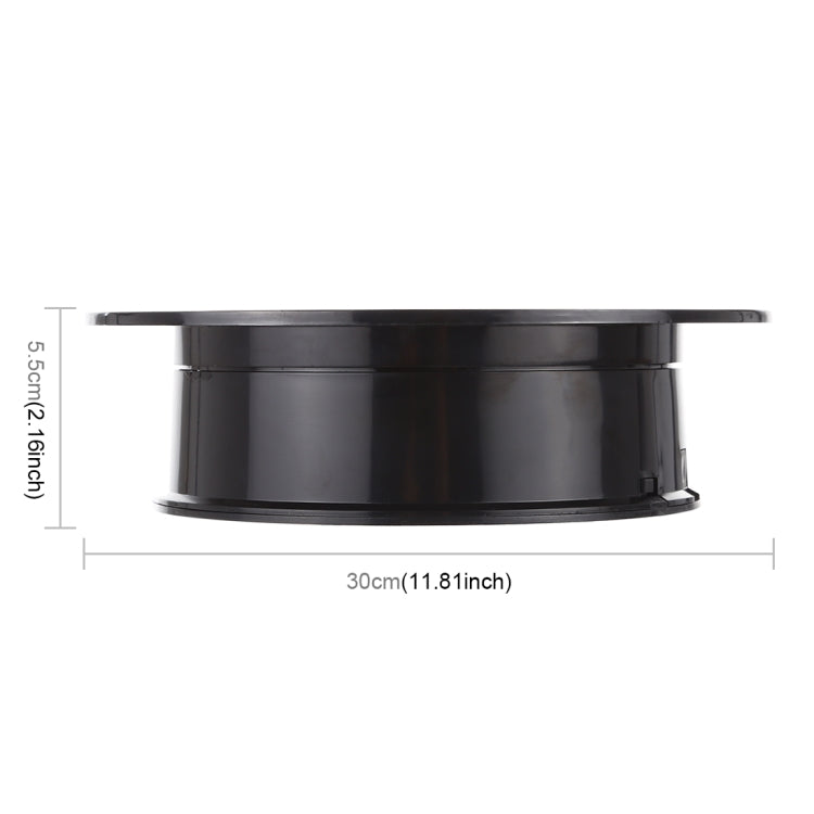 30cm 360 Degree Electric Rotating Turntable Display Stand Video Shooting Props Turntable for Photography, Load 4kg