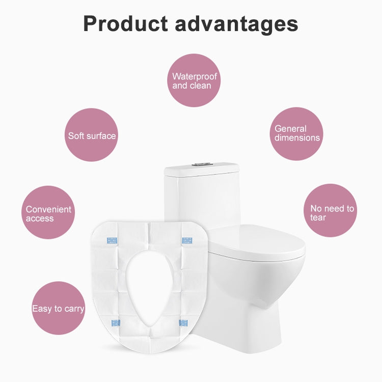2 PCS Disposable Antibacterial Dissolved Water Maternal Toilet Seat
