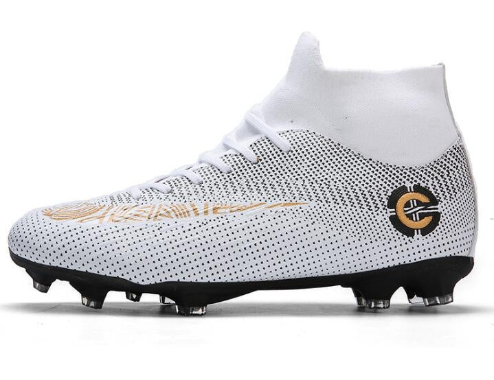 Outdoor High-top Non-slip Soccer Cleats Training Sneakers for Men, Size:44