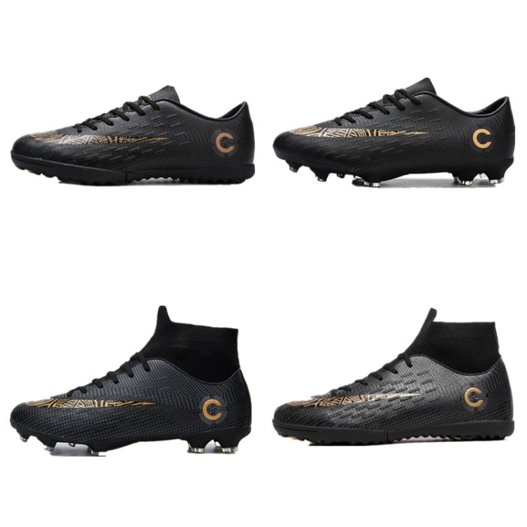 Outdoor High-top Non-slip Soccer Cleats Training Sneakers for Men, Size:44