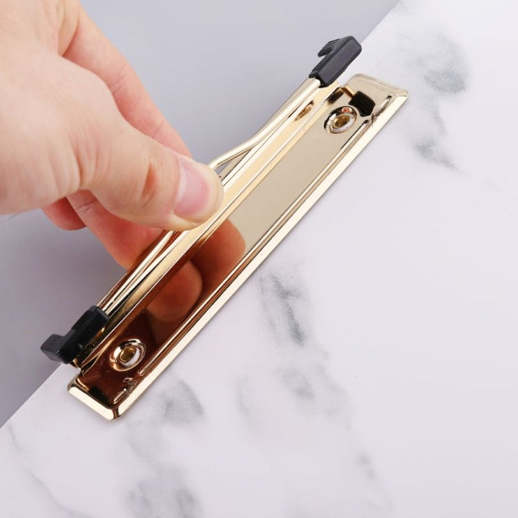 Marble Pattern Clipboard Writing Pad File Folders Document Holder School Office Stationery, Size:A5