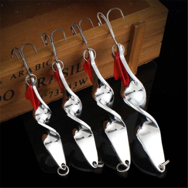 Rotating Metal Spinner Fishing Lure Hard Baits Fish Hook Tackle, Weight:14g