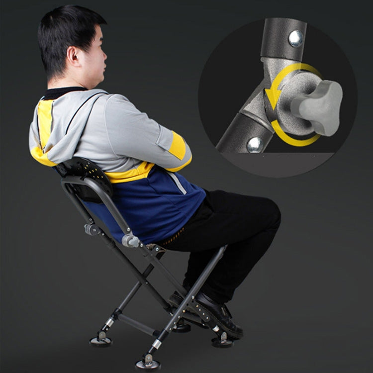 Outdoor Fishing Folding Chair Stool Foldable Portable(Black)