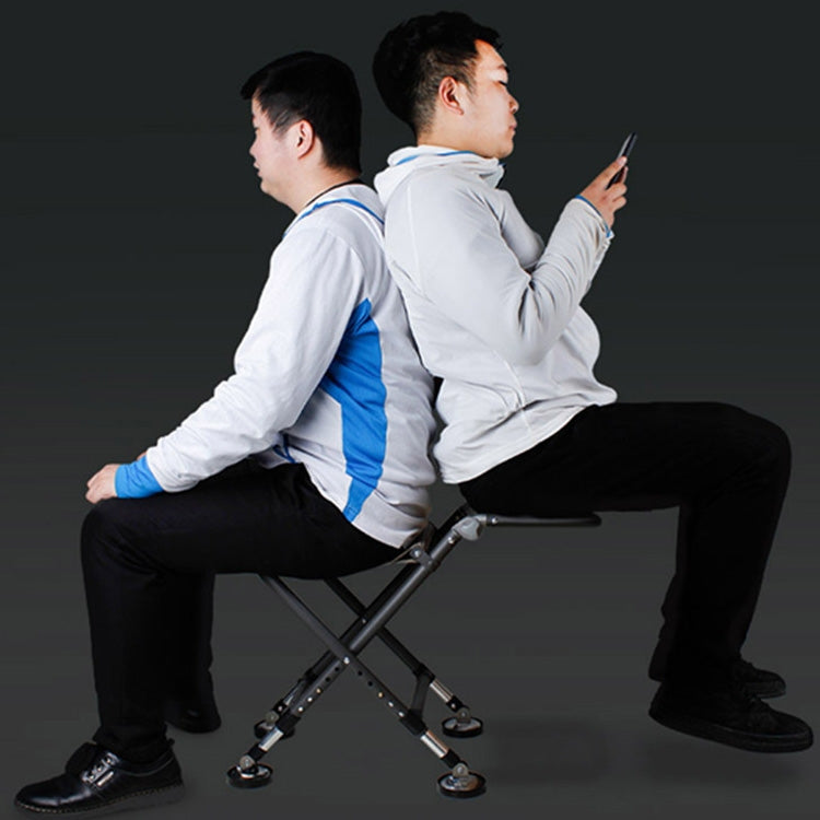 Outdoor Fishing Folding Chair Stool Foldable Portable(Black)