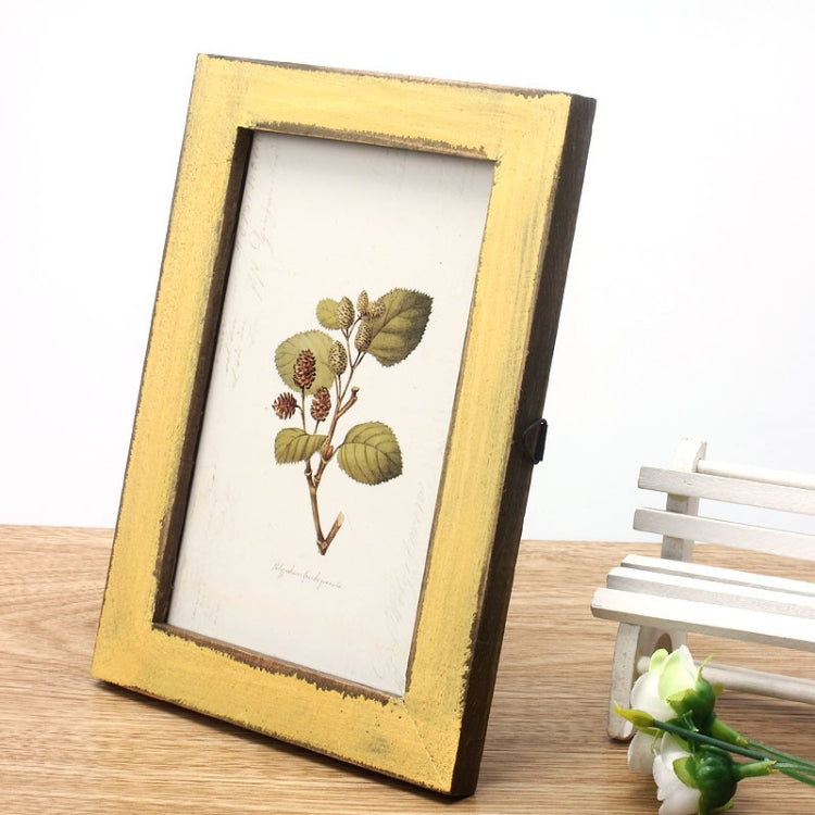 6 inch Home Decor Retro Wooden Picture Photo Frames Ornament