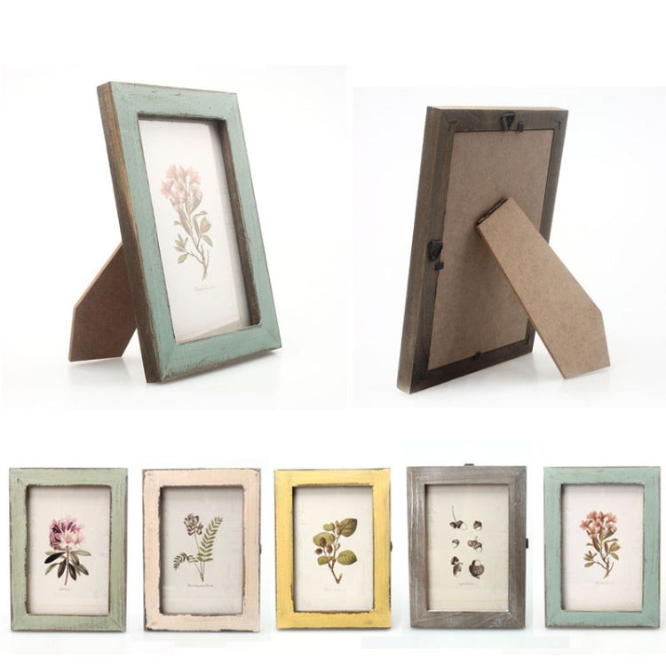 6 inch Home Decor Retro Wooden Picture Photo Frames Ornament