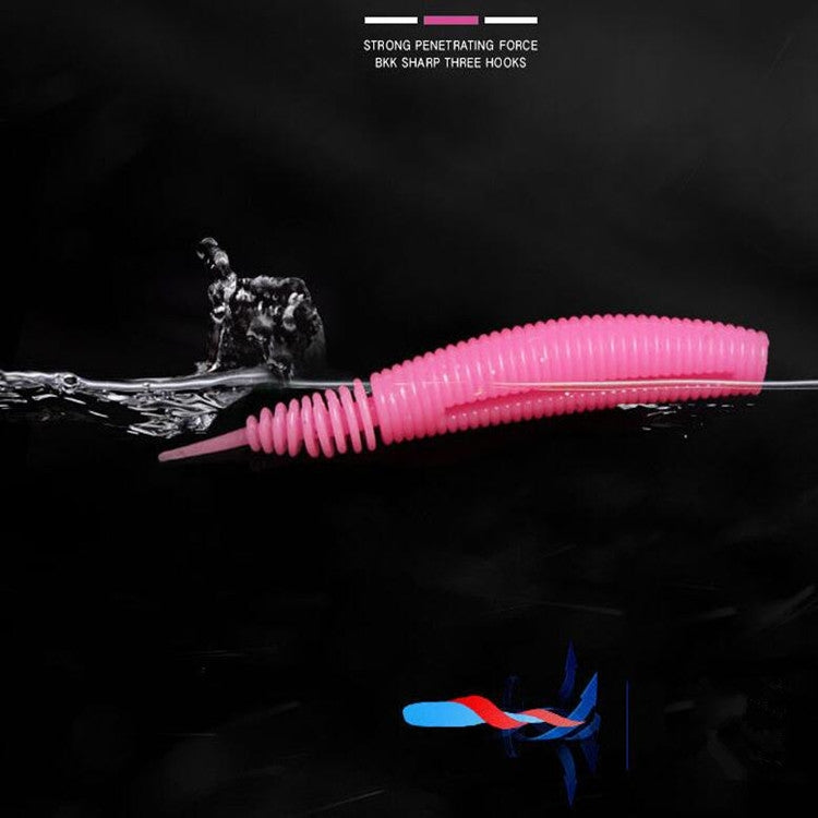 5 PCS Fishing Lure Shad Soft Baits Wobblers Easy Shiner Jig Head Silicone Worm Pesca Fishing Tackle Accessories