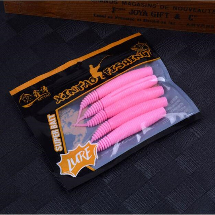 5 PCS Fishing Lure Shad Soft Baits Wobblers Easy Shiner Jig Head Silicone Worm Pesca Fishing Tackle Accessories