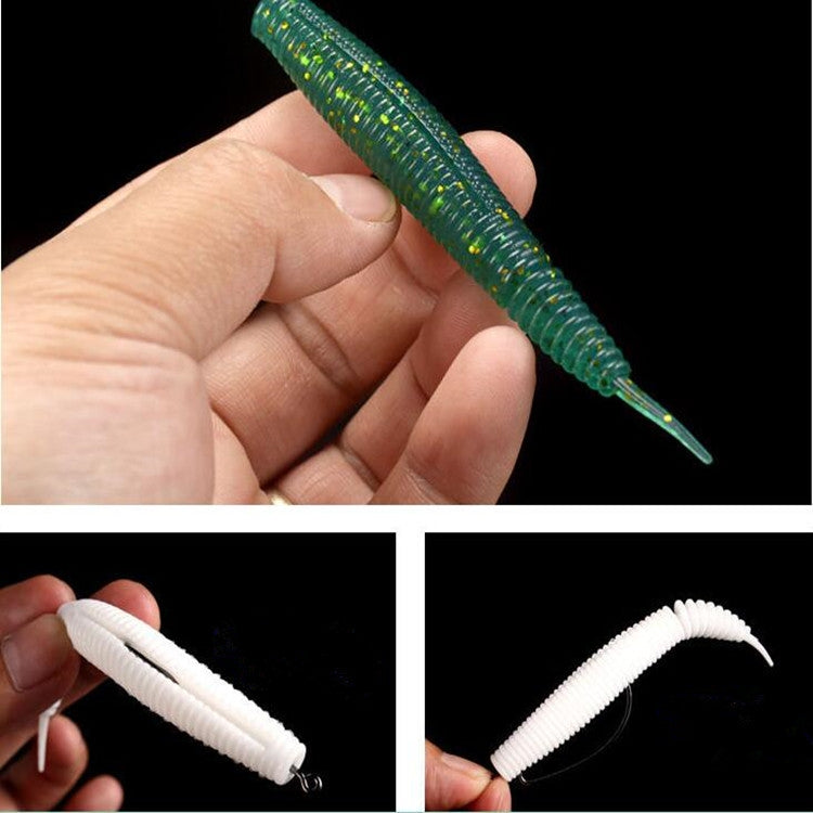 5 PCS Fishing Lure Shad Soft Baits Wobblers Easy Shiner Jig Head Silicone Worm Pesca Fishing Tackle Accessories