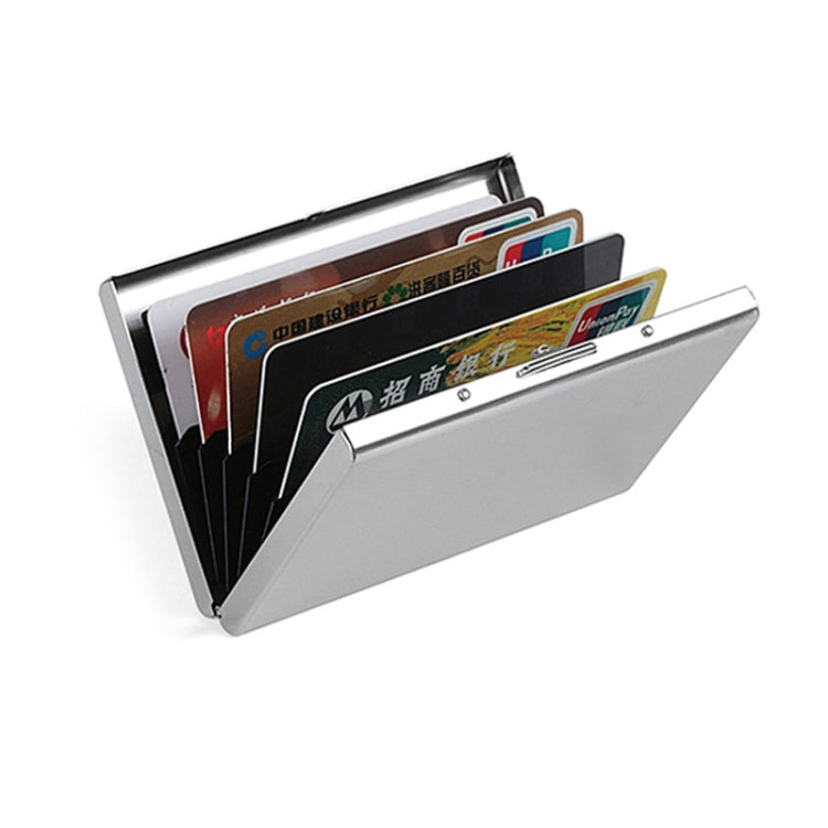 Stainless Steel Ultra-thin Protection Travel Card Bag Metal Card Box, Color:mirror