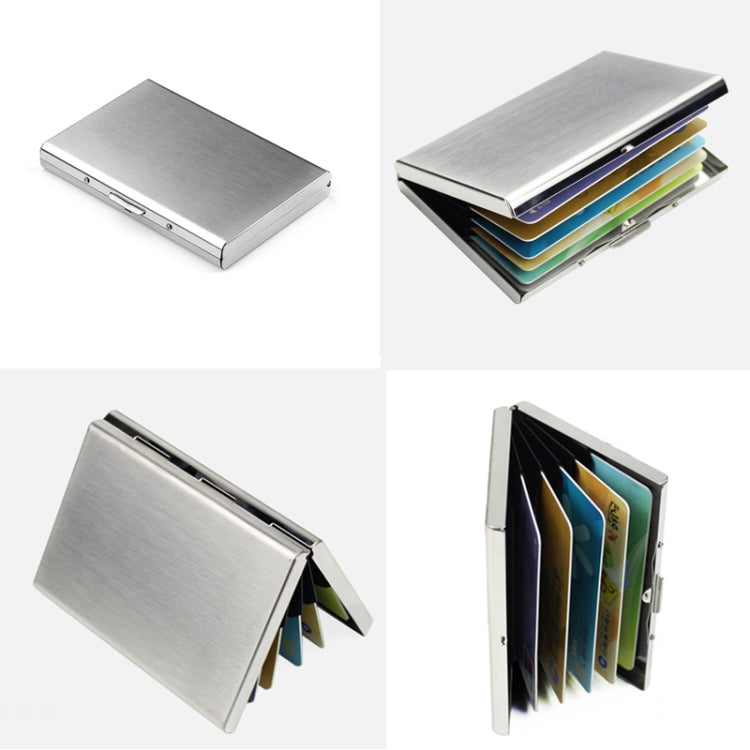Stainless Steel Ultra-thin Protection Travel Card Bag Metal Card Box, Color:mirror