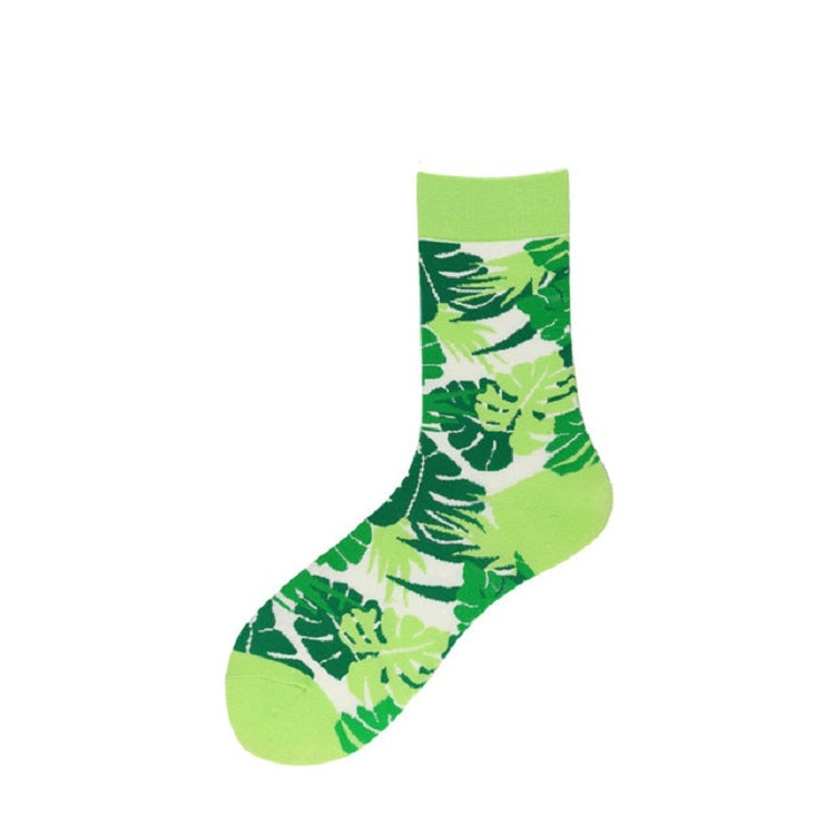 3 Pairs Fashion Colorful Pattern Soft Breathable Cotton Socks, Size:One Size