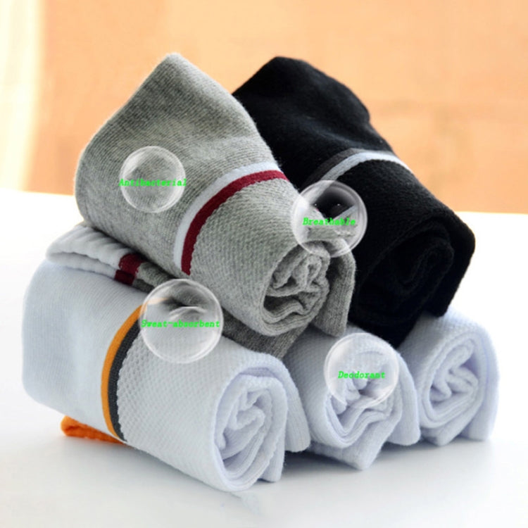 5 Pairs Cotton Socks Men's Solid Color Fashion Male Boat Socks