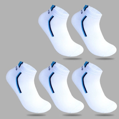 5 Pairs Cotton Socks Men's Solid Color Fashion Male Boat Socks