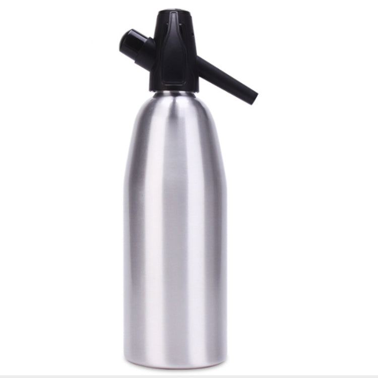 Manual Soda Siphon CO2 Dispenser Water Bubble Generator Cool Drink Cocktail Soda Machine Aluminum Bar DIY Soda Maker, Capacity: 1L