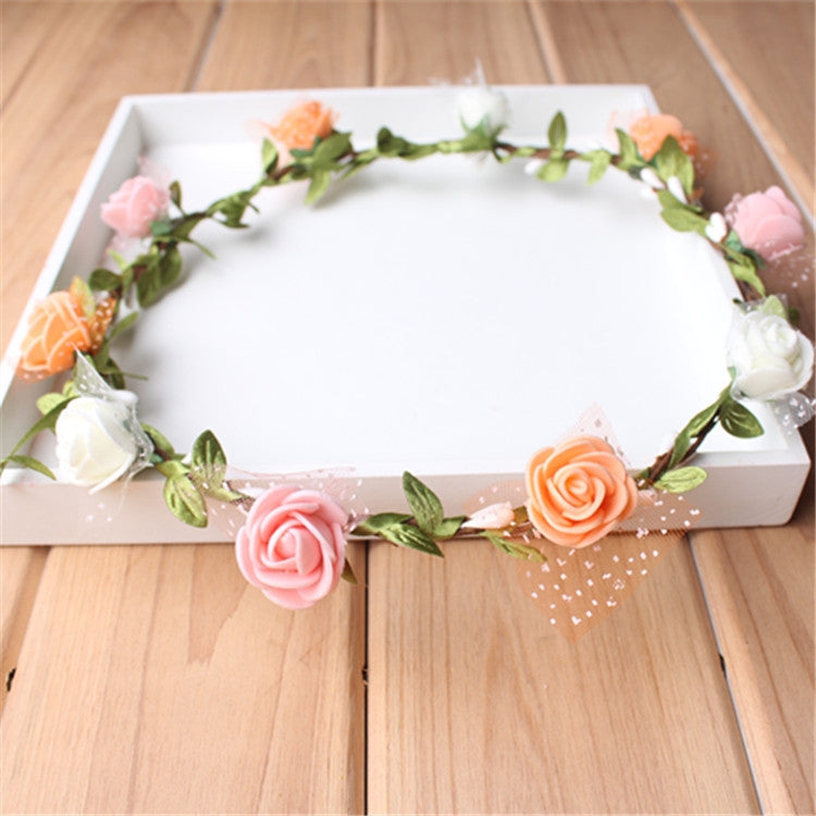 DIY Mini Foam Rose Artificial Flower Bouquet Multicolor Rose Wedding Flower Decoration Scrapbooking Fake Rose Flower