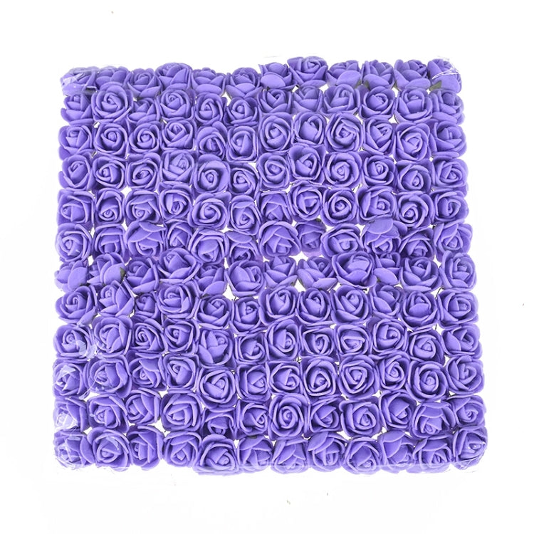 DIY Mini Foam Rose Artificial Flower Bouquet Multicolor Rose Wedding Flower Decoration Scrapbooking Fake Rose Flower