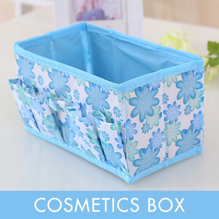 2 PCS Multifunctional Folding Non-woven Cosmetic Bag Desktop Cosmetic Storage Box Scarf Socks Storage Bag