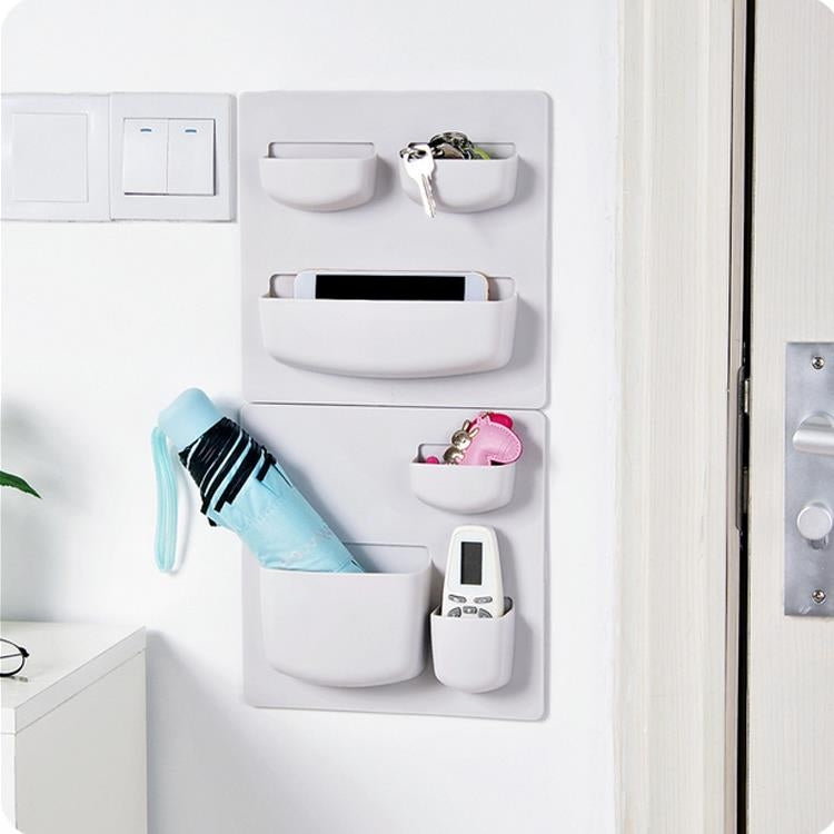 Household Paste Wall Rack Bathroom Wall Storage Rack Free Punch Wall Mount Rack Kitchen Shelves