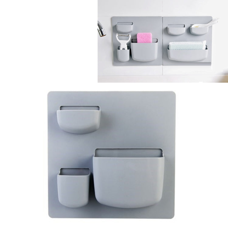 Household Paste Wall Rack Bathroom Wall Storage Rack Free Punch Wall Mount Rack Kitchen Shelves