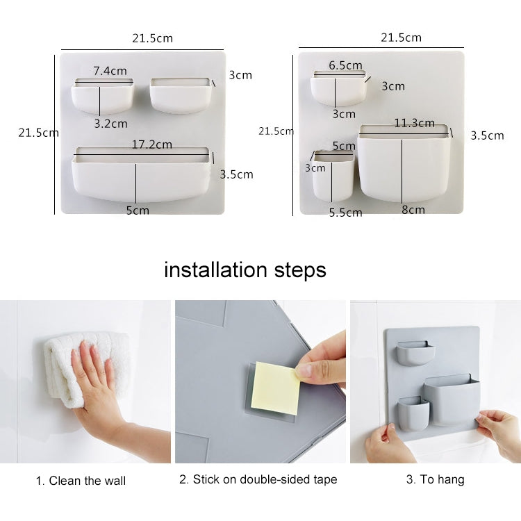 Household Paste Wall Rack Bathroom Wall Storage Rack Free Punch Wall Mount Rack Kitchen Shelves