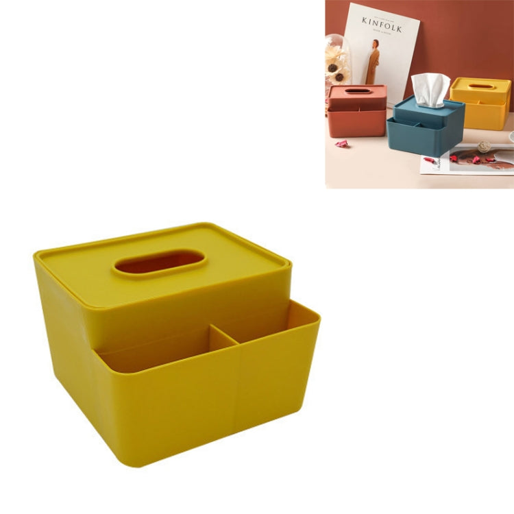 6 PCS Simple Plastic Multifunctional Tissue Box Home Office Desk Storage Drawer Tray