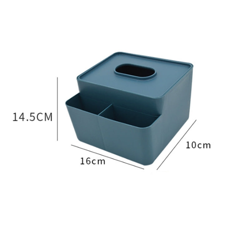 6 PCS Simple Plastic Multifunctional Tissue Box Home Office Desk Storage Drawer Tray