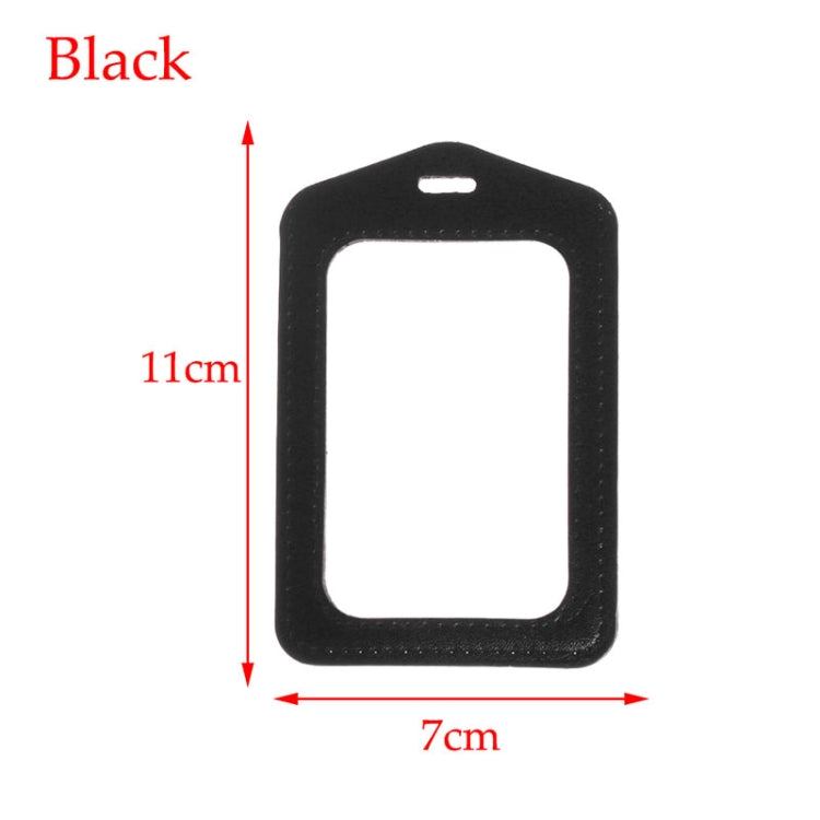 3 PCS Portable String Fashion ID Bus Identity Badge PU Card Case